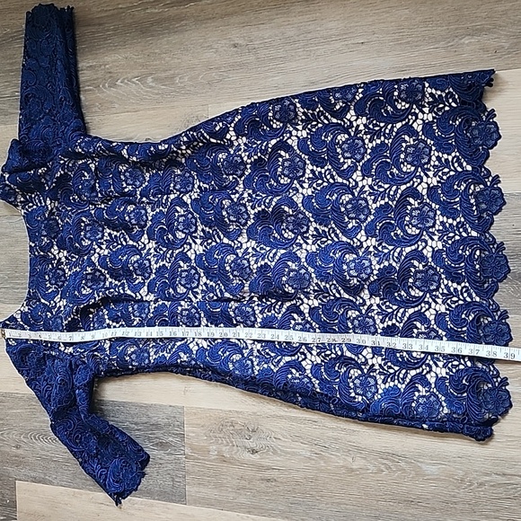 Eliza J Blue Lace Dress - Picture 7 of 15